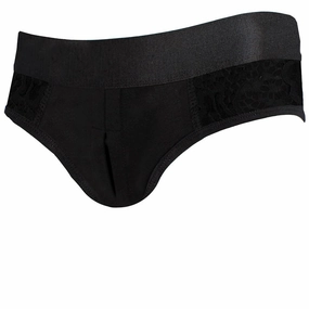 Petite Low Rise Panty  Harness - Black