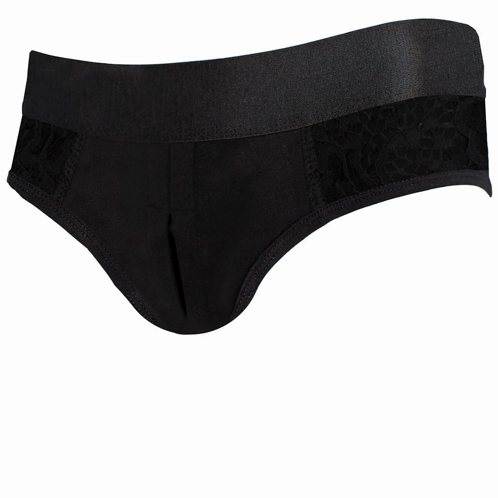 Petite Low Rise Panty  Harness - Black