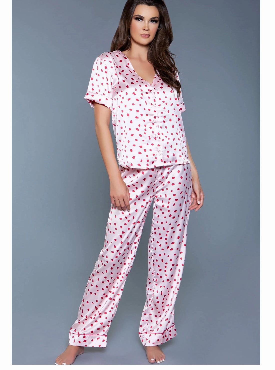 Pink Cherry Blossom Pajama Set