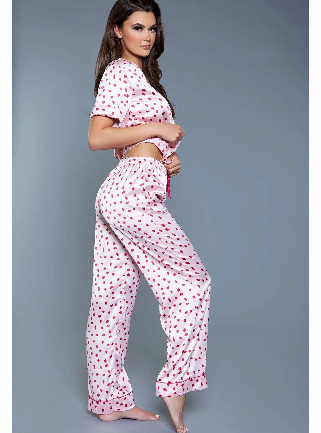 Pink Cherry Blossom Pajama Set