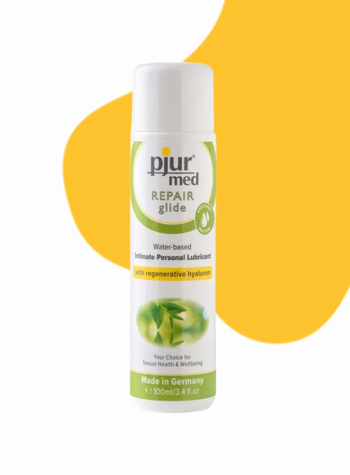 pjur med REPAIR Repairing Water Based Personal Lubricant With Regenerative Hyaluron For Dry And Stressed Vaginal Mucosa 100ml