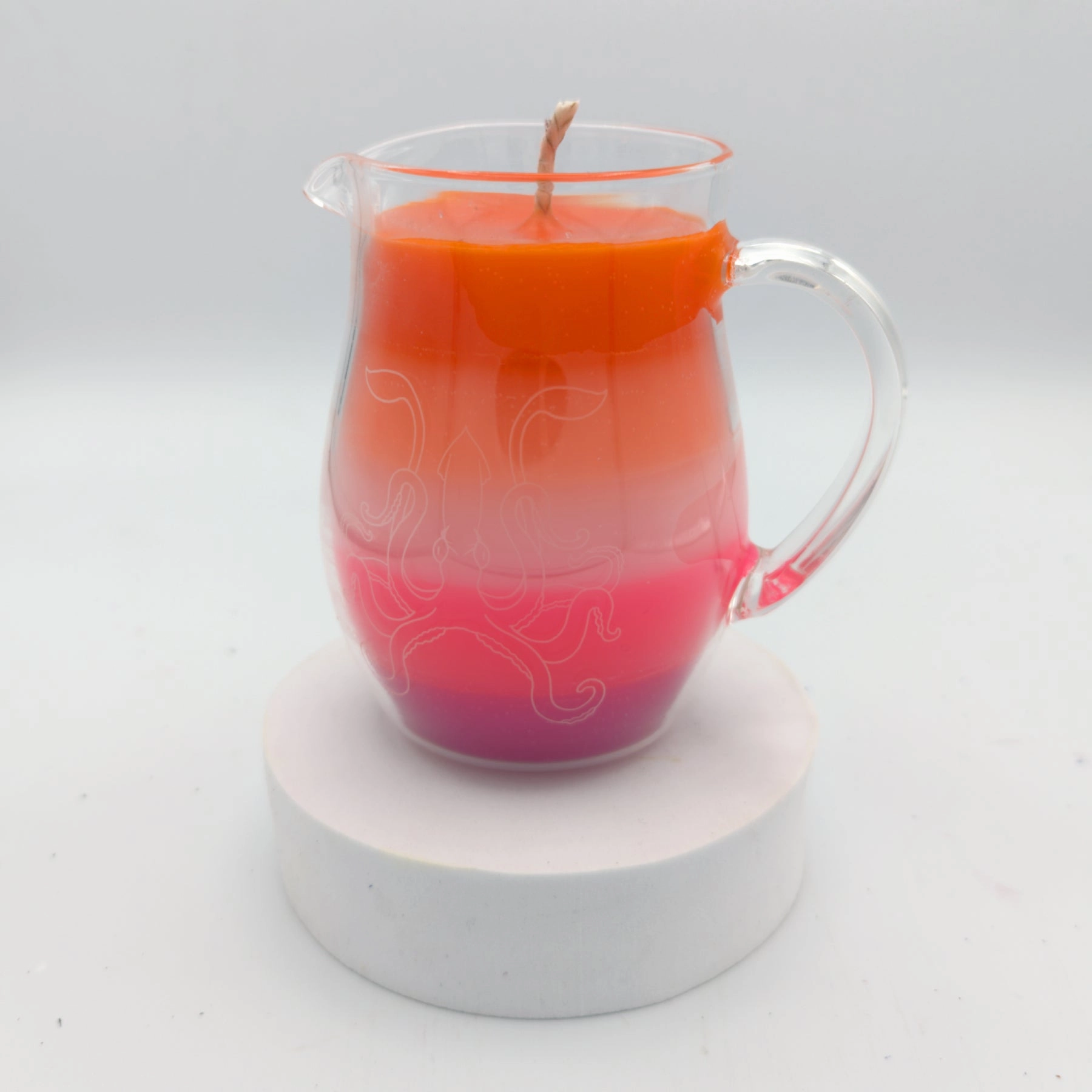 Pride flag in a Jar Wax Play Candle - Low Temp - Unscented - Pitcher Candle
