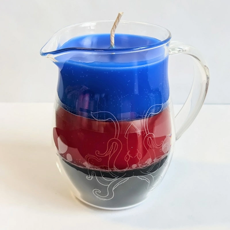 Pride flag in a Jar Wax Play Candle - Low Temp - Unscented - Pitcher Candle