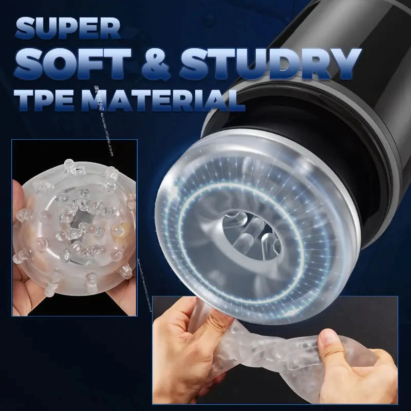Quusvik Automatic Masturbation Device for Men - Rotating Telescopic Oral Sex Simulator