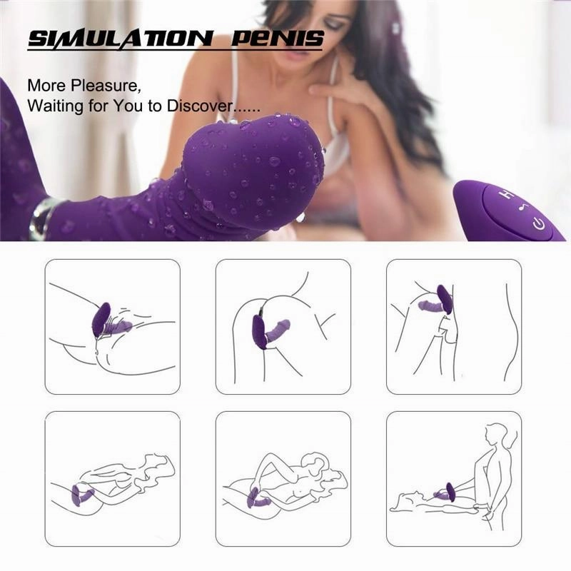 Remote Butterfly Dildo Vibrator
