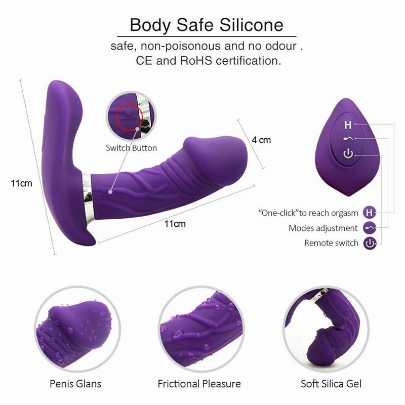 Remote Butterfly Dildo Vibrator