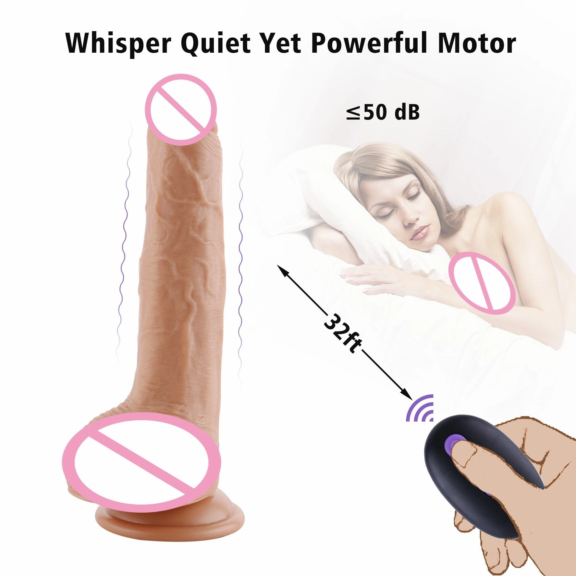 Remote Control Thrusting Dildo