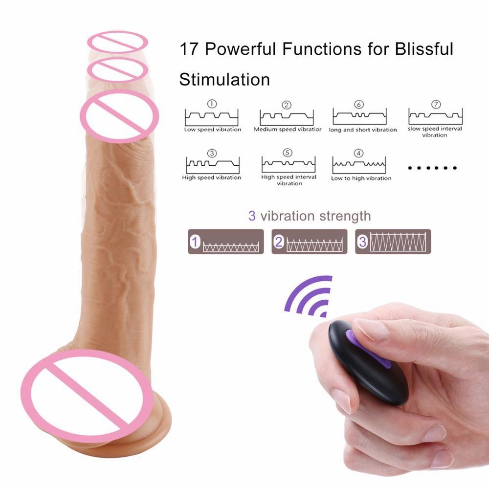 Remote Control Thrusting Dildo
