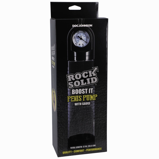 Rock Solid Boost It Penis Pump with Gauge