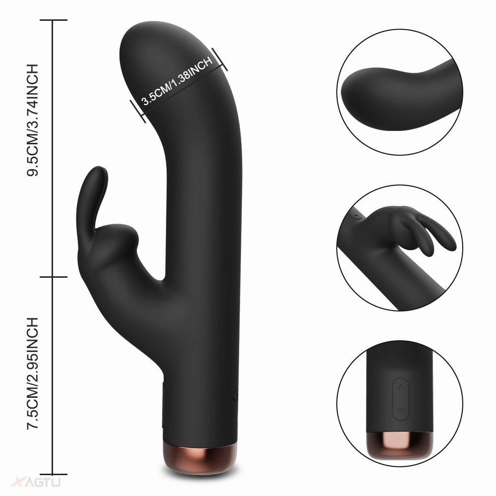 Rollei-Powerful Rabbit Vibrator for Women Clitoris Stimulator G Spot Mini Dildo