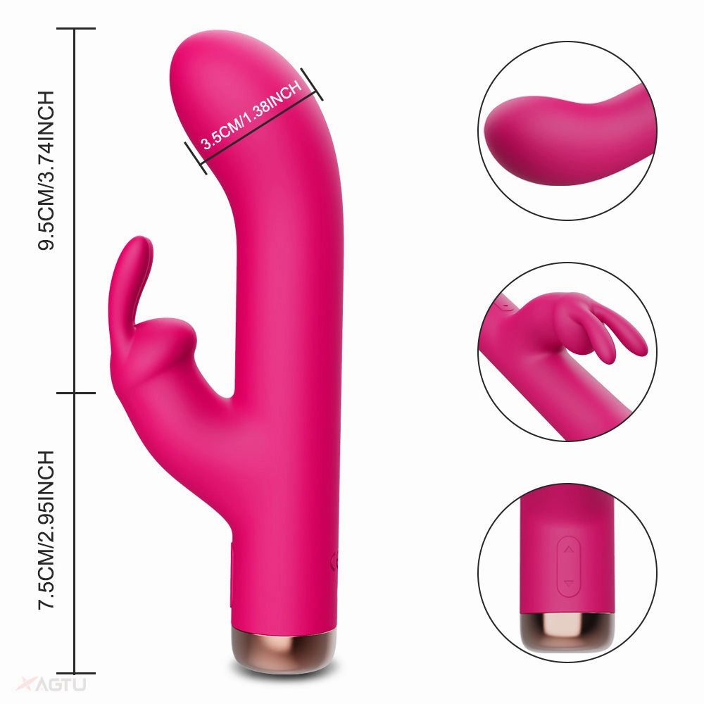 Rollei-Powerful Rabbit Vibrator for Women Clitoris Stimulator G Spot Mini Dildo