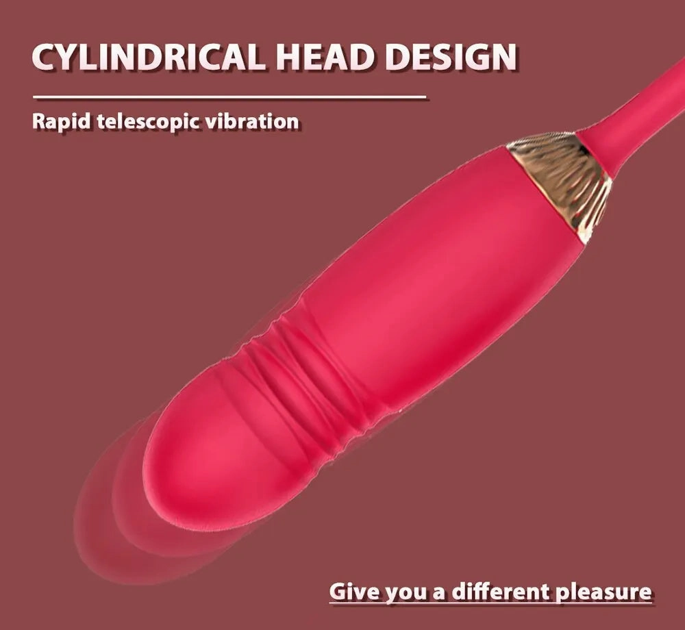 Rose Sucking Vibrator Suction, Thrusting & Vibrating Clit Stimulator G-Spot
