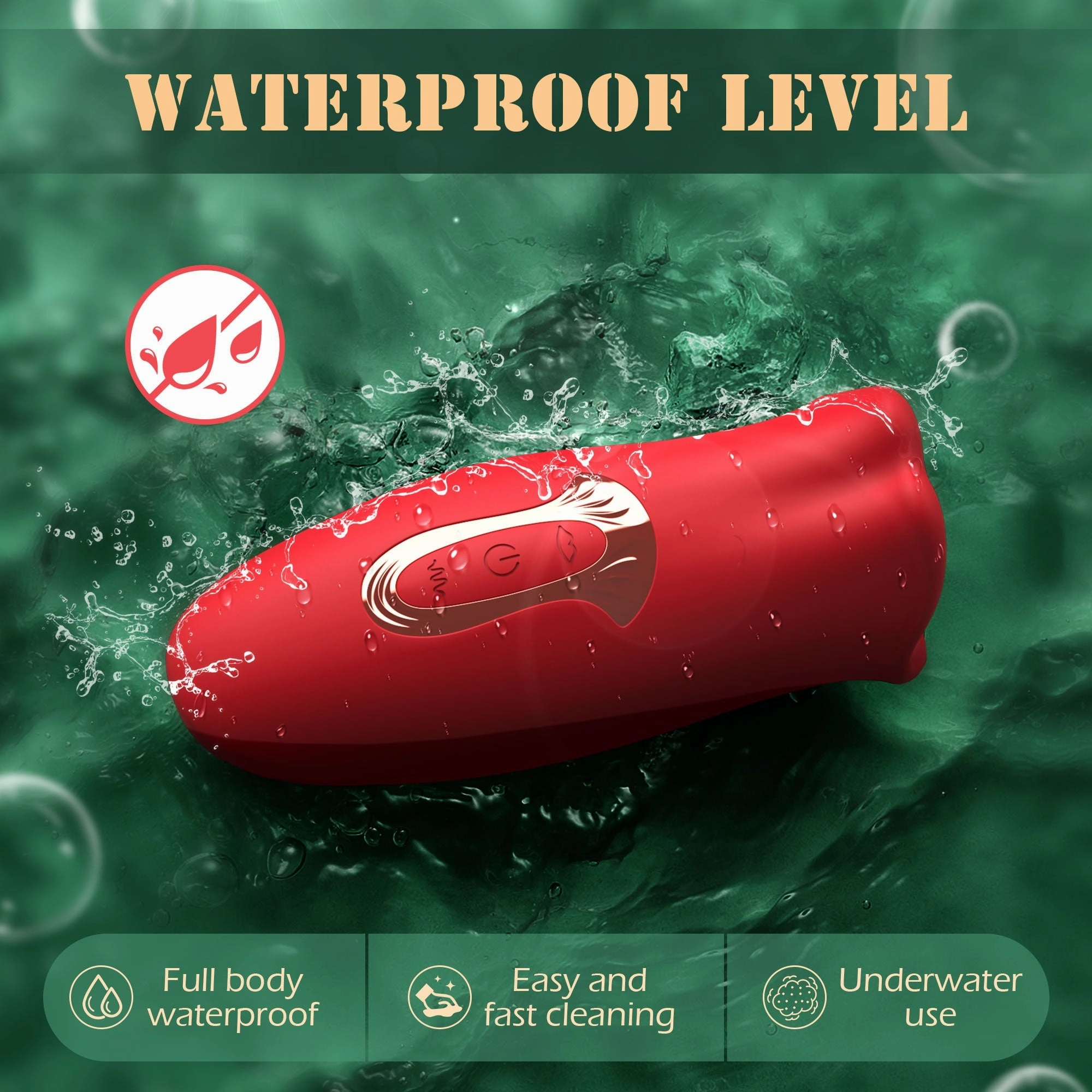 Rose Toys Vibrator Sex for Women with 10 Vibration Modes and 10 French Kissing Modes