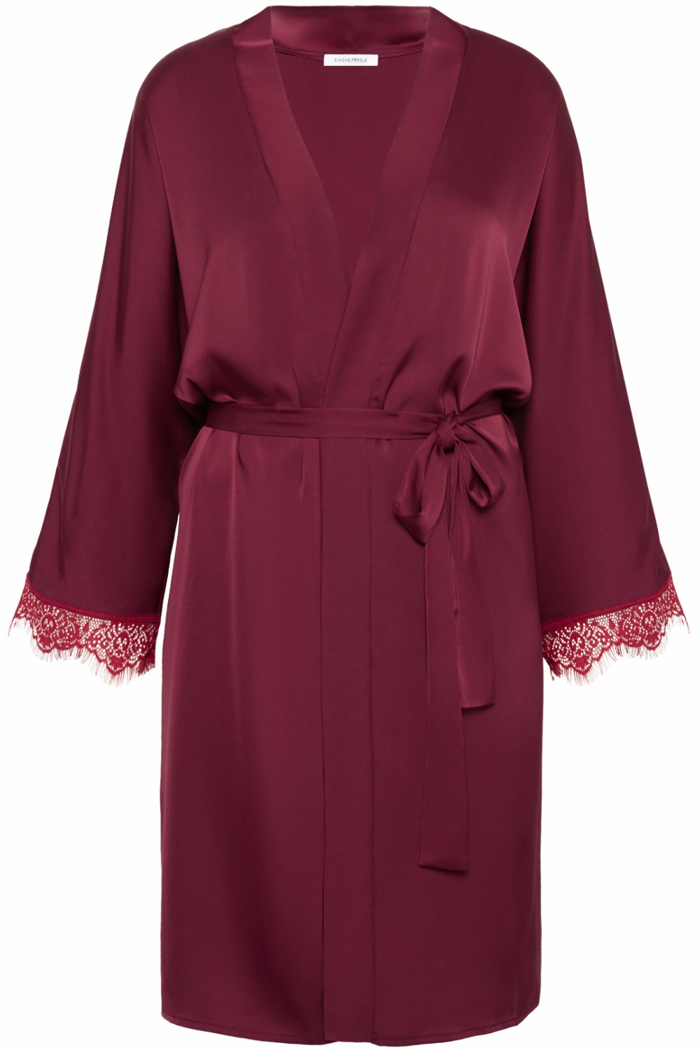 Satin Secrets Kimono Spinel Red