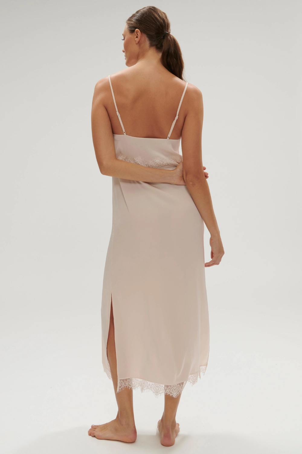 Satin Secrets Long Nightdress Rose Sakura, Size 1 (UK 8-10)