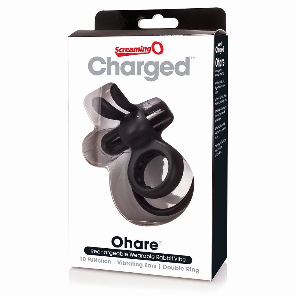 Screaming O Charged Ohare Rechargeable Vibrating Cock & Ball Ring