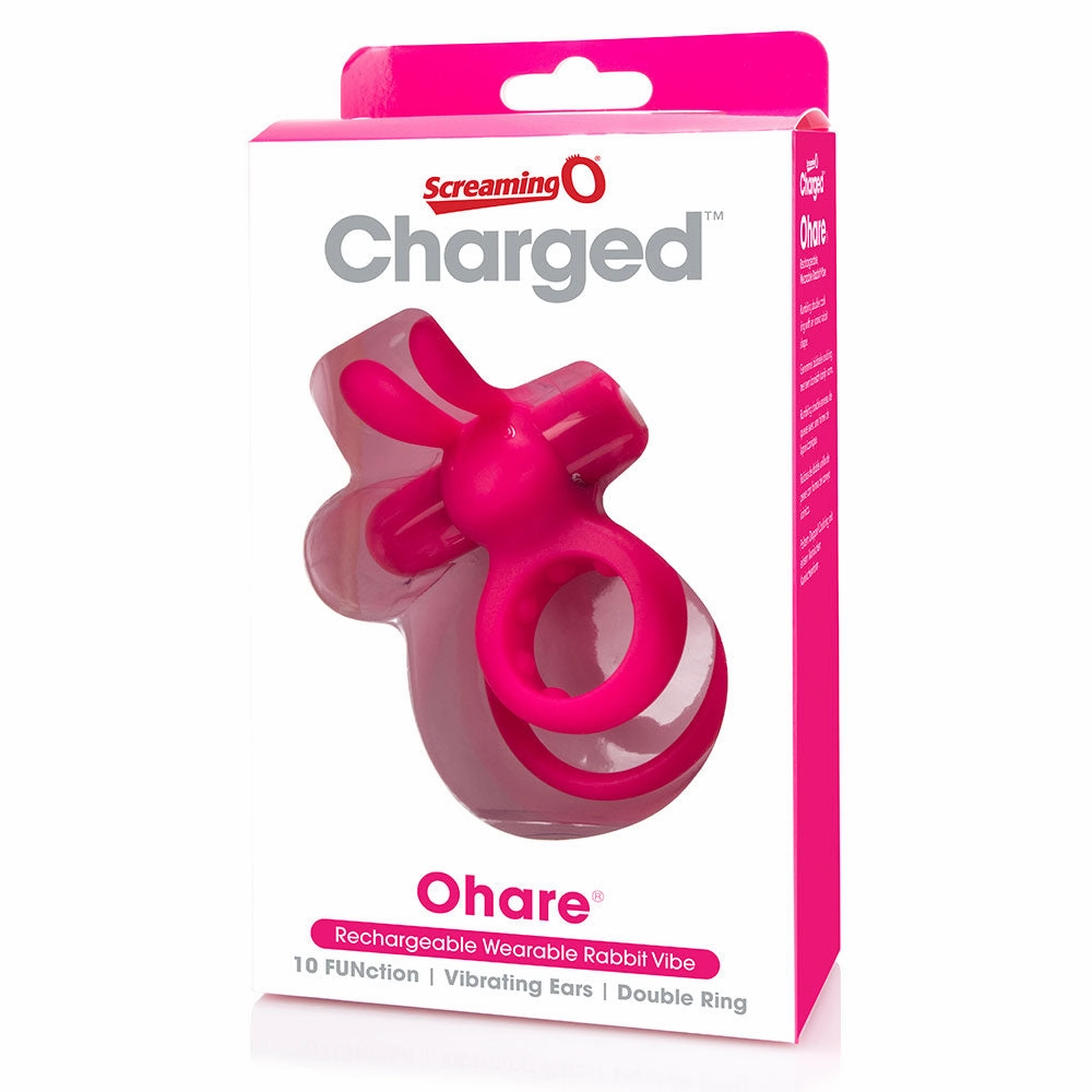 Screaming O Charged Ohare Rechargeable Vibrating Cock & Ball Ring