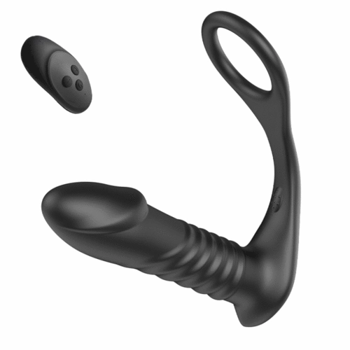 SEEKHEART Thrusting& Vibrating Silicone Anal Vibrator