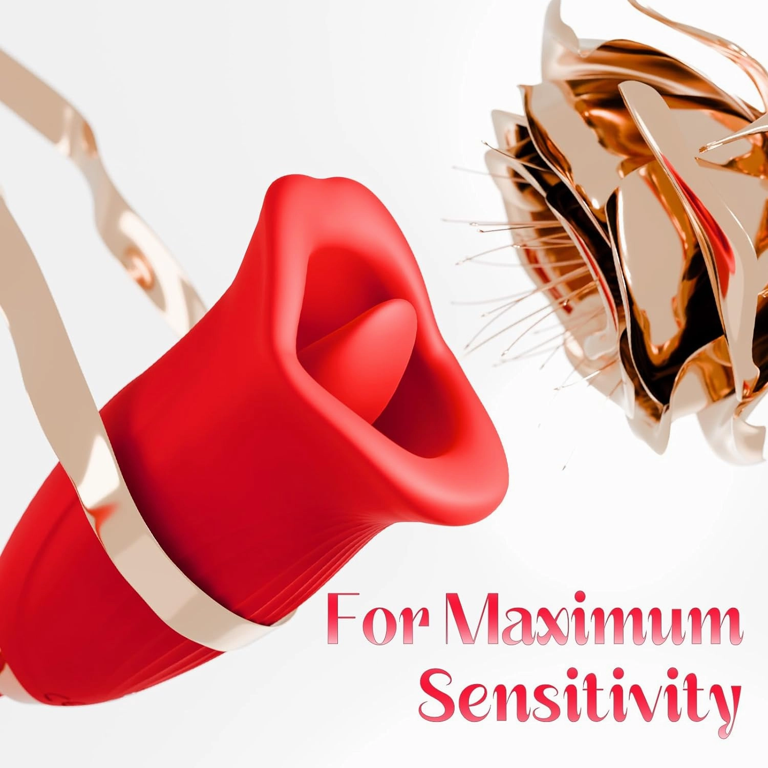 Sex Toy with 10 Kissing Patterns, Vibrations and Flapping Dildo Vibrator