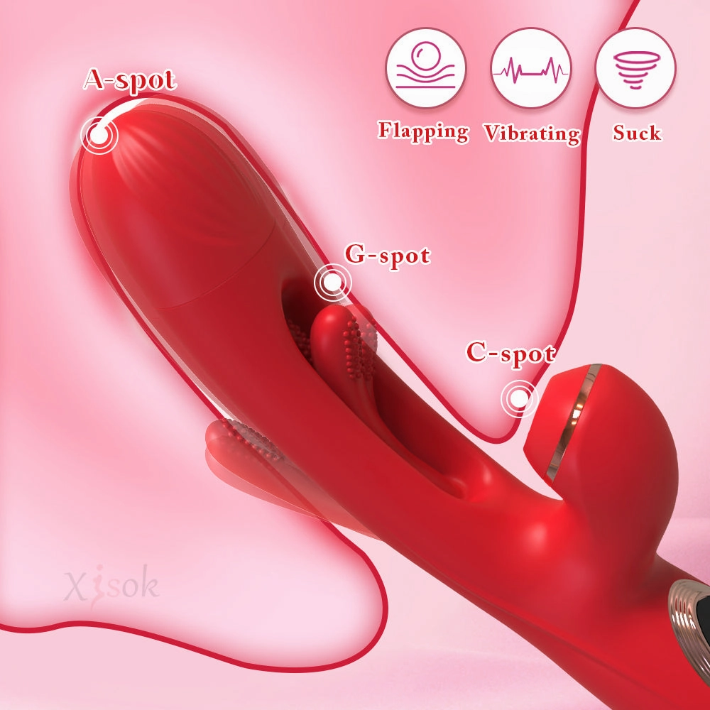 Skerry - Vibrating and Tapping Vibrator with Clit Sucker for Women Pleasure