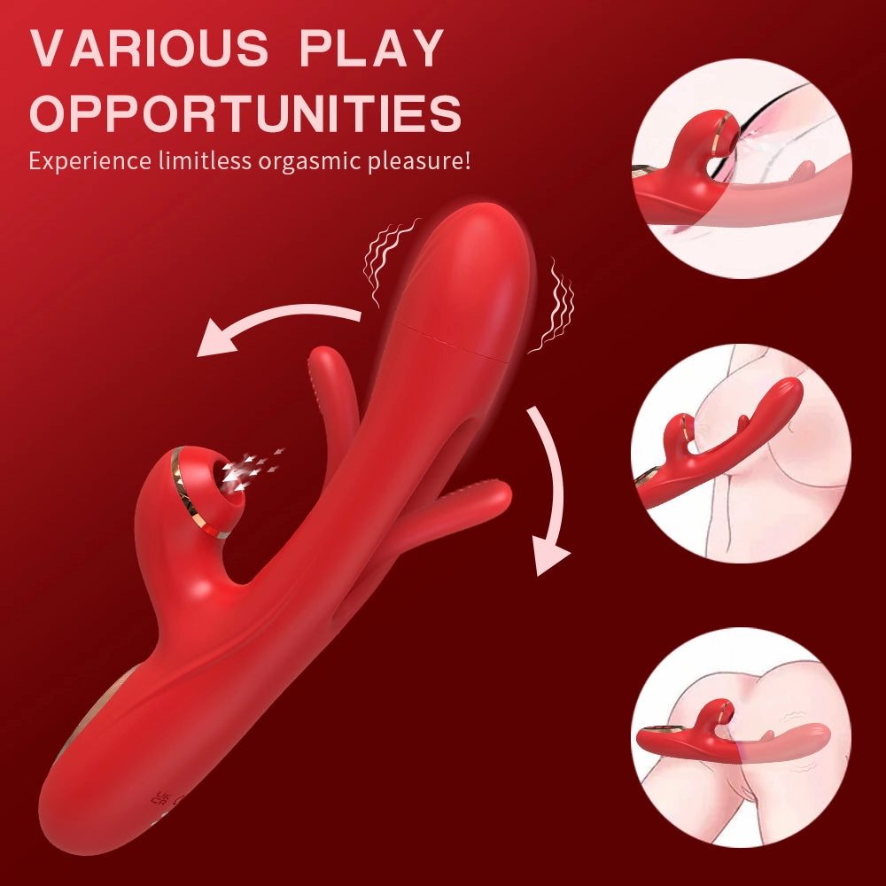 Skerry - Vibrating and Tapping Vibrator with Clit Sucker for Women Pleasure