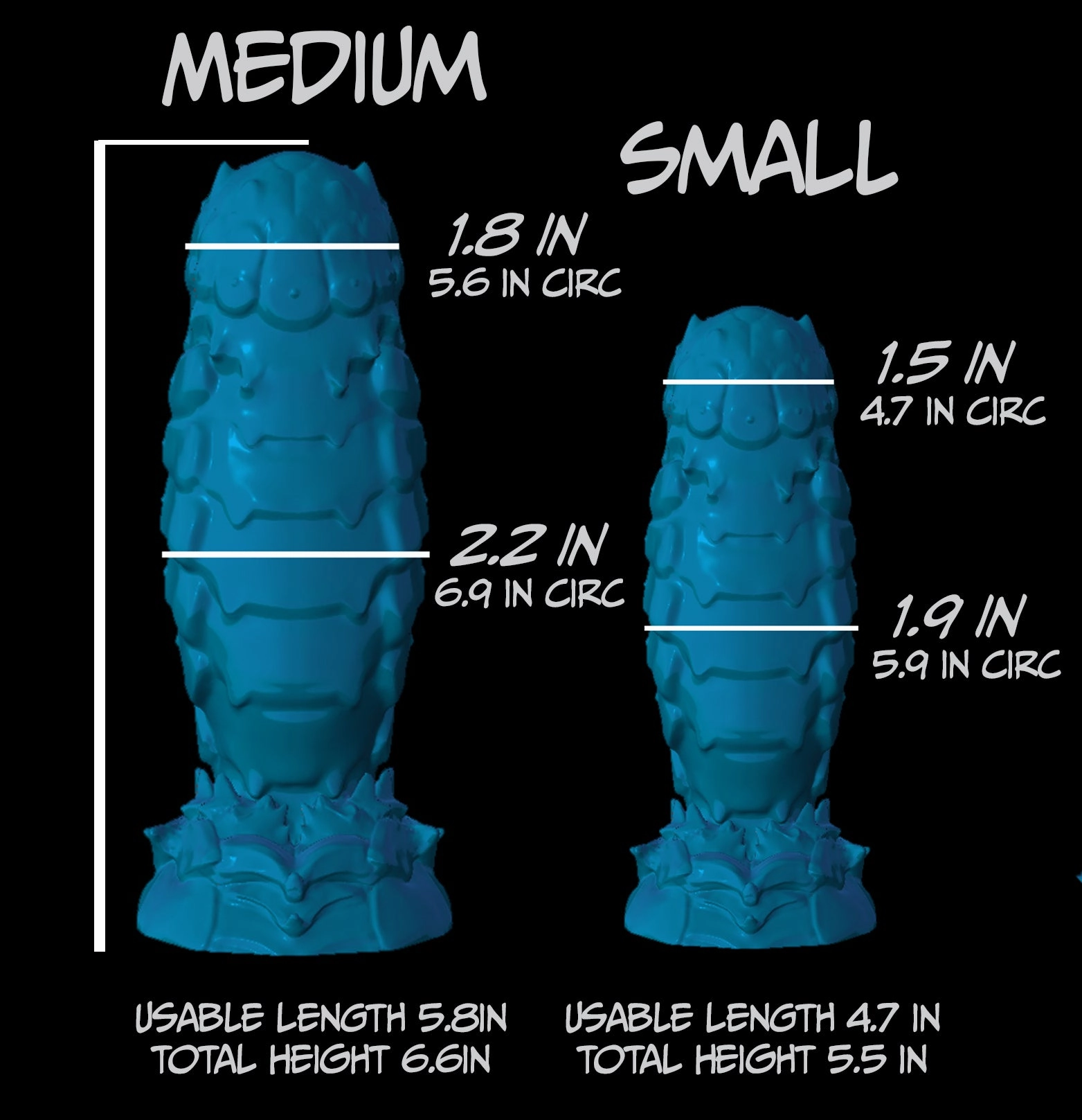Small Scolopendra - GITD/UV Soft/Firm silicone - SC-591