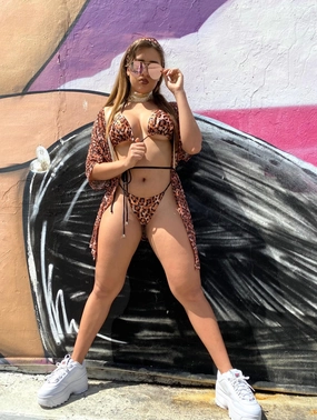 Surfside Wild Side Bikini Separates Animal Print