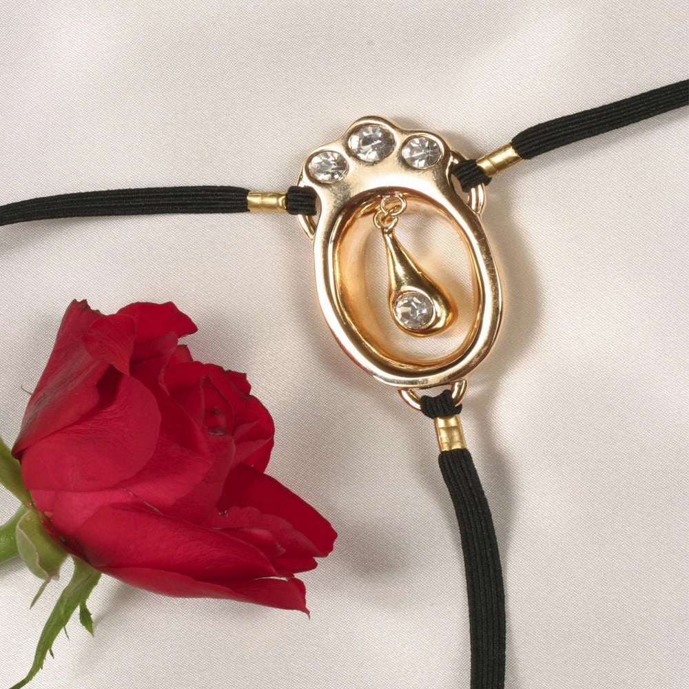 Sylvie Monthule Drop Clit Gold and Crystal