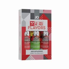 System JO Flavors Water Based Flavored Lube 3 Pack
