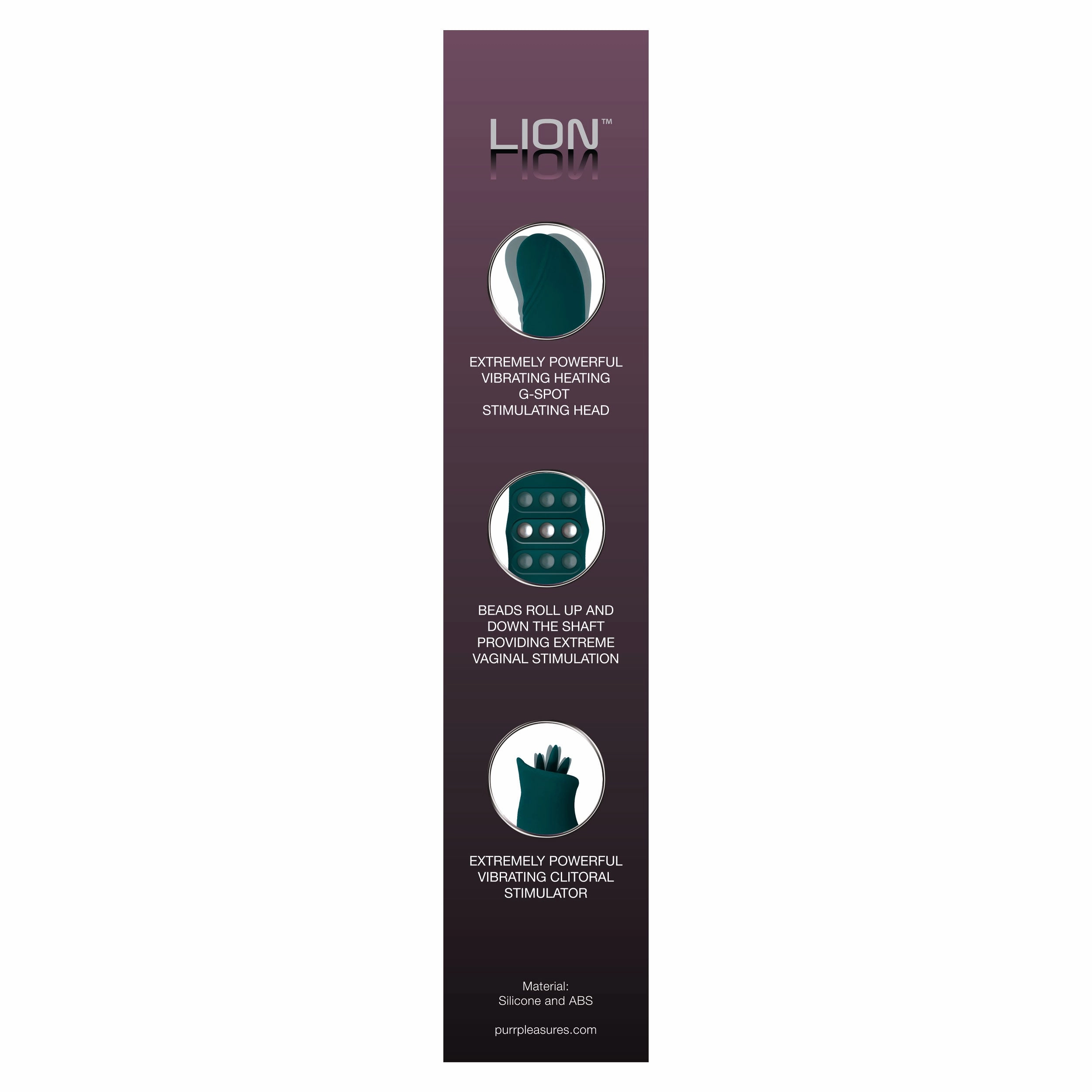 The Lion Flicking Clit Vibe with Heating G-Spot Tip