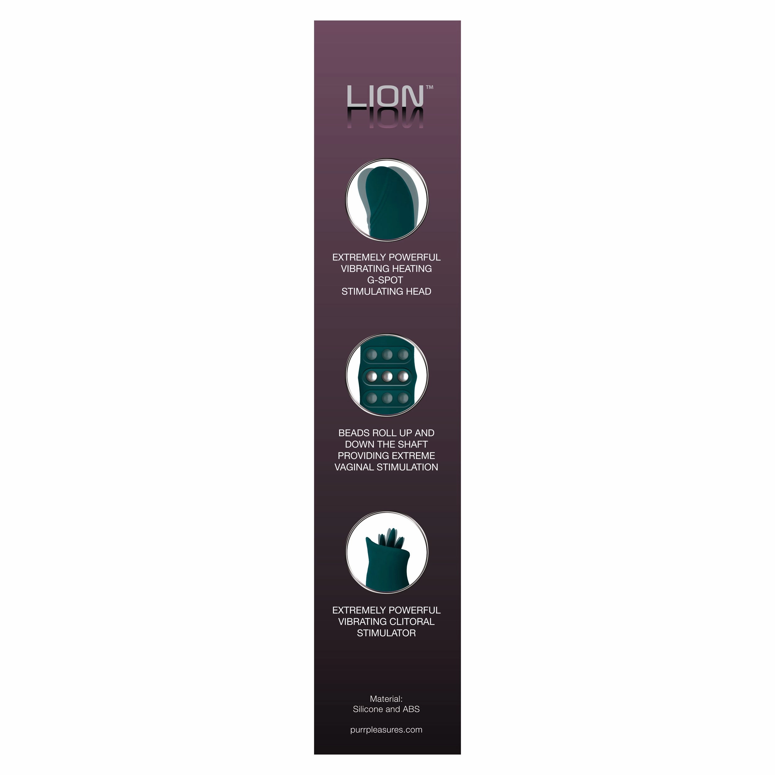 The Lion Flicking Clit Vibe with Heating G-Spot Tip