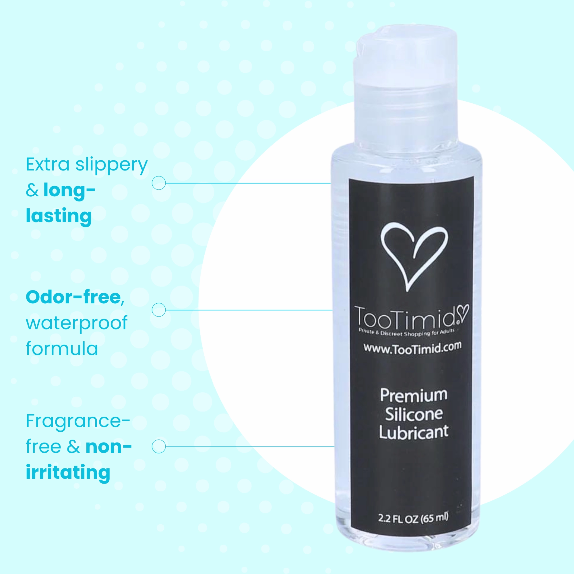 TooTimid Silicone Sex & Masturbation Lube - Super Long Lasting!