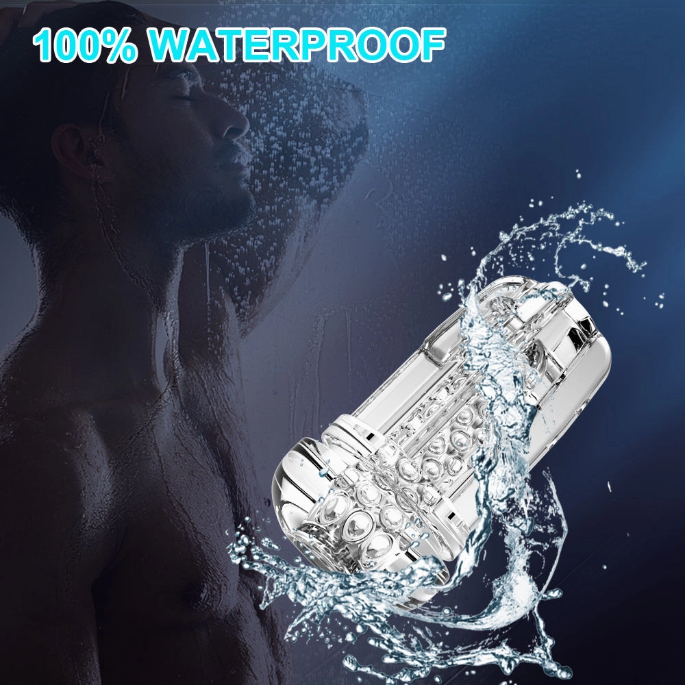 Transparent Sucking & Vibrating Male Masturbator