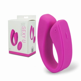 UltraZone Sexy U, U-Shaped Vibrator, Pink