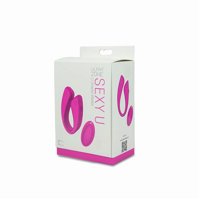 UltraZone Sexy U, U-Shaped Vibrator, Pink