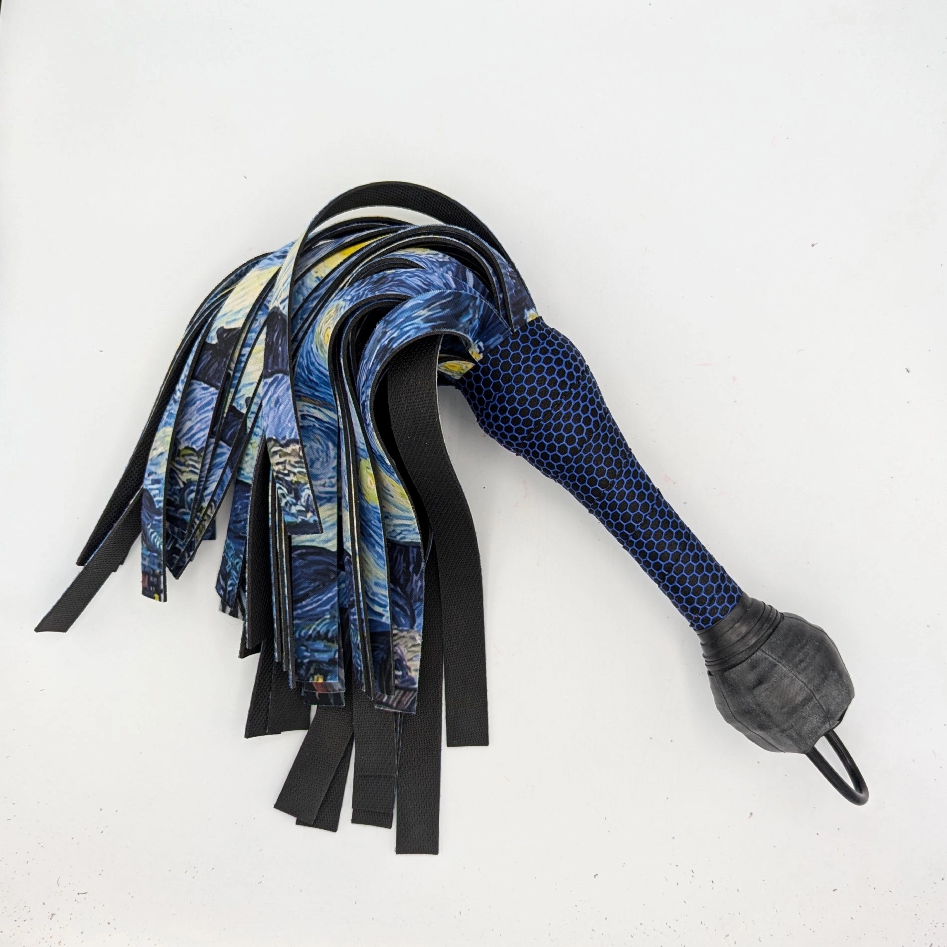 VEGAN Flogger – Playmat/Silicone/Rubber Flogger – Starry Night