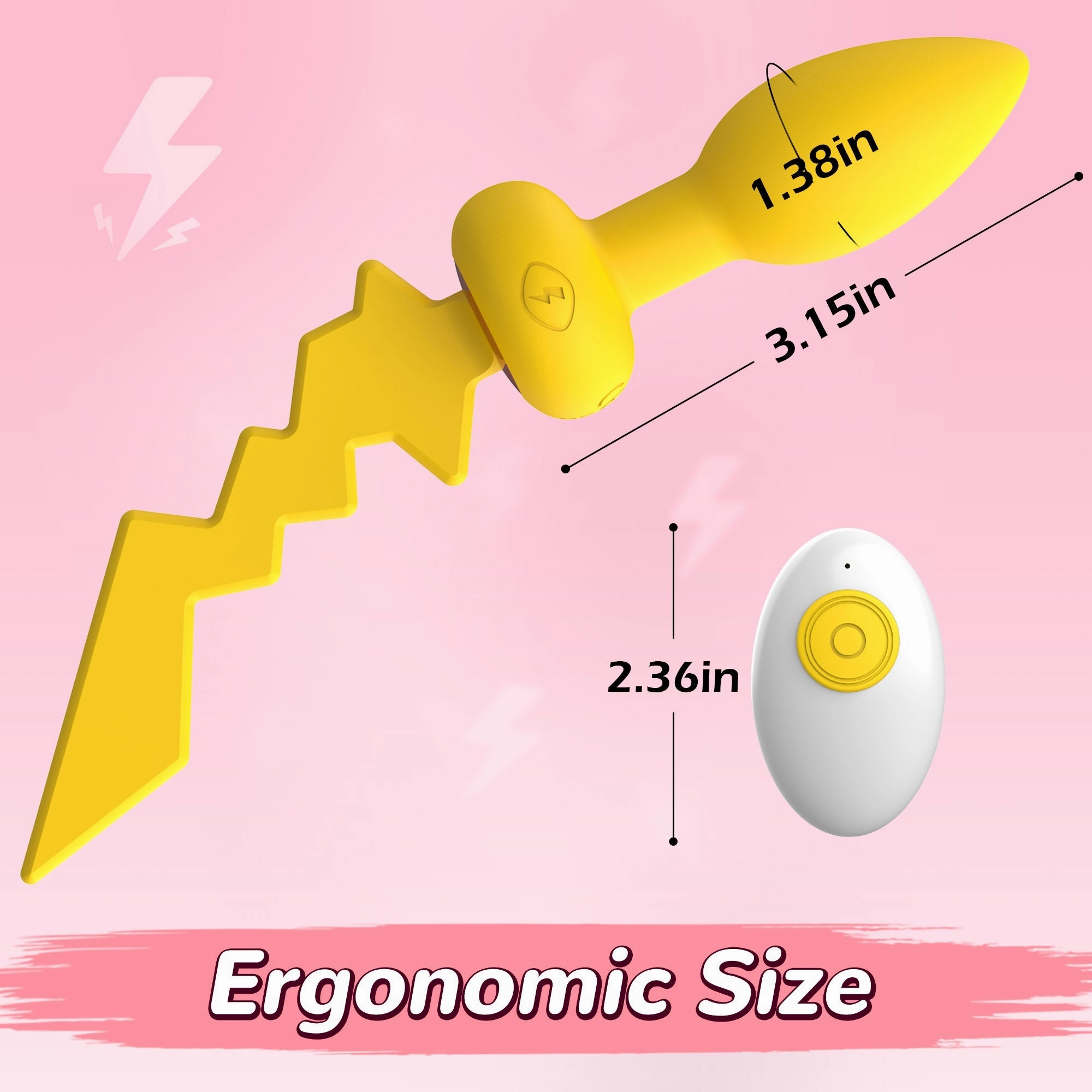 Vibrating Anal Butt Plug with Remote Control