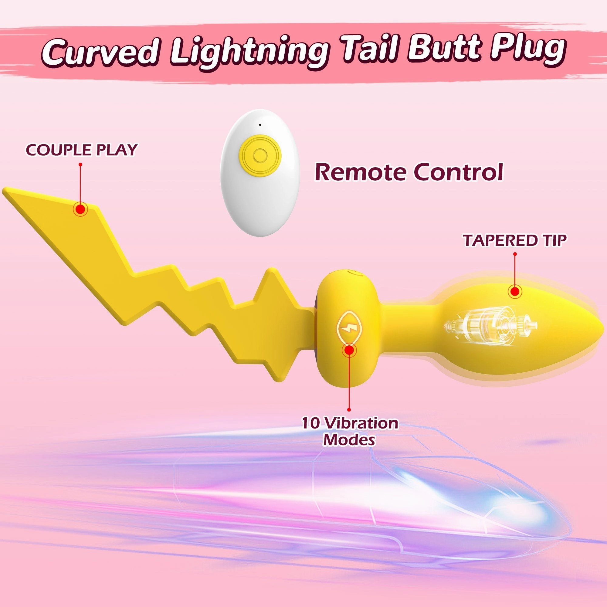Vibrating Anal Butt Plug with Remote Control