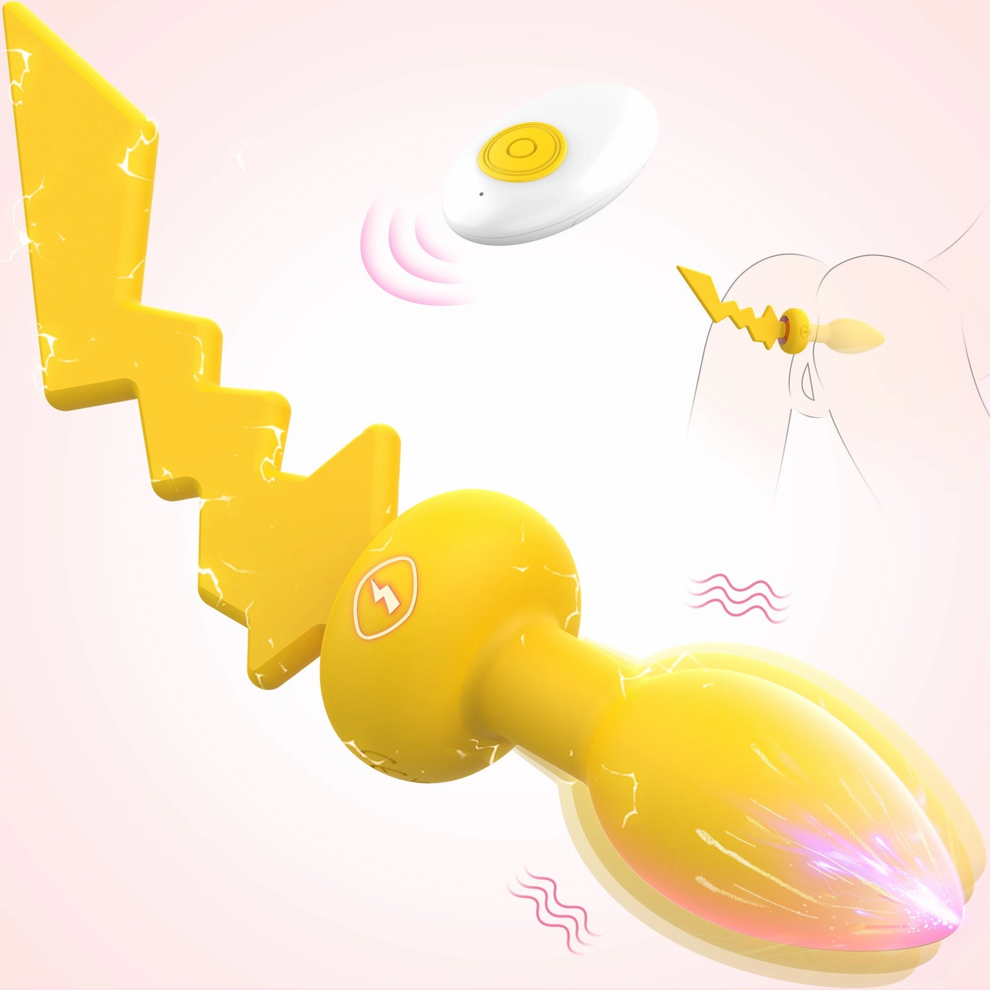 Vibrating Anal Butt Plug with Remote Control
