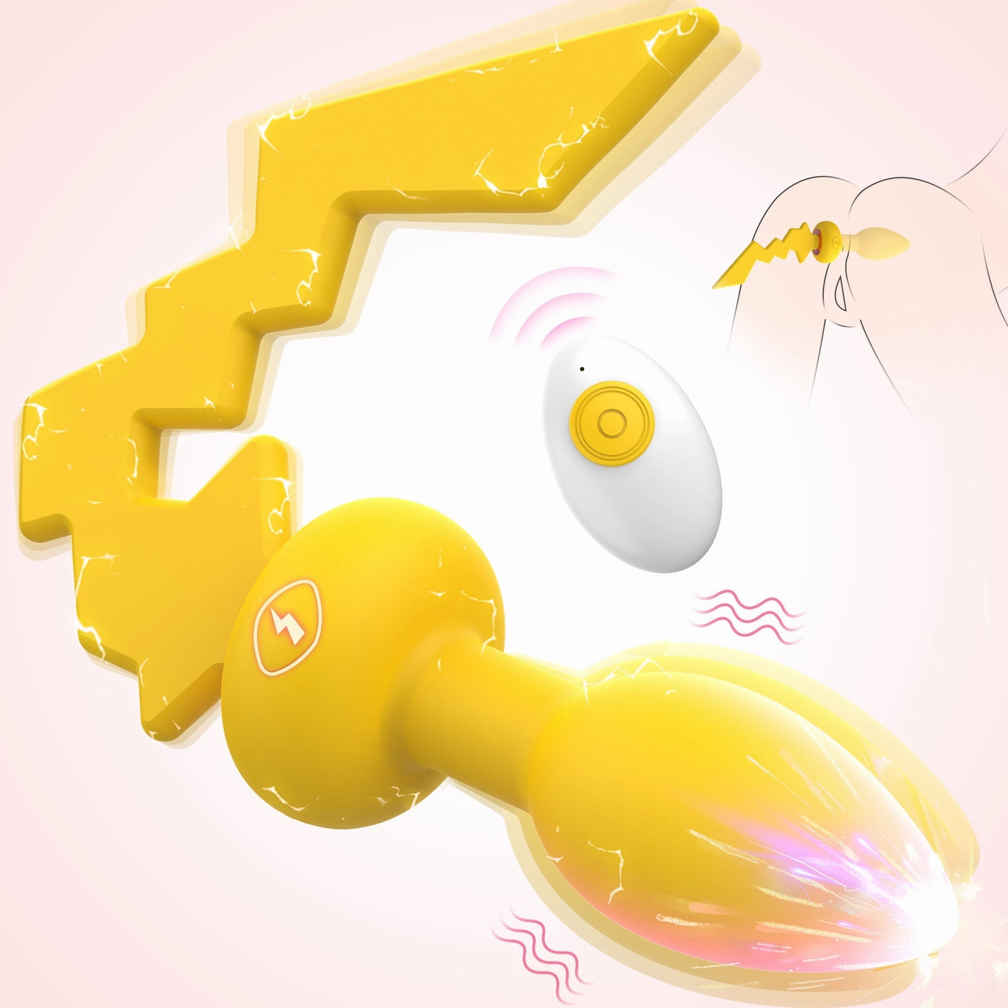 Vibrating Anal Butt Plug with Remote Control