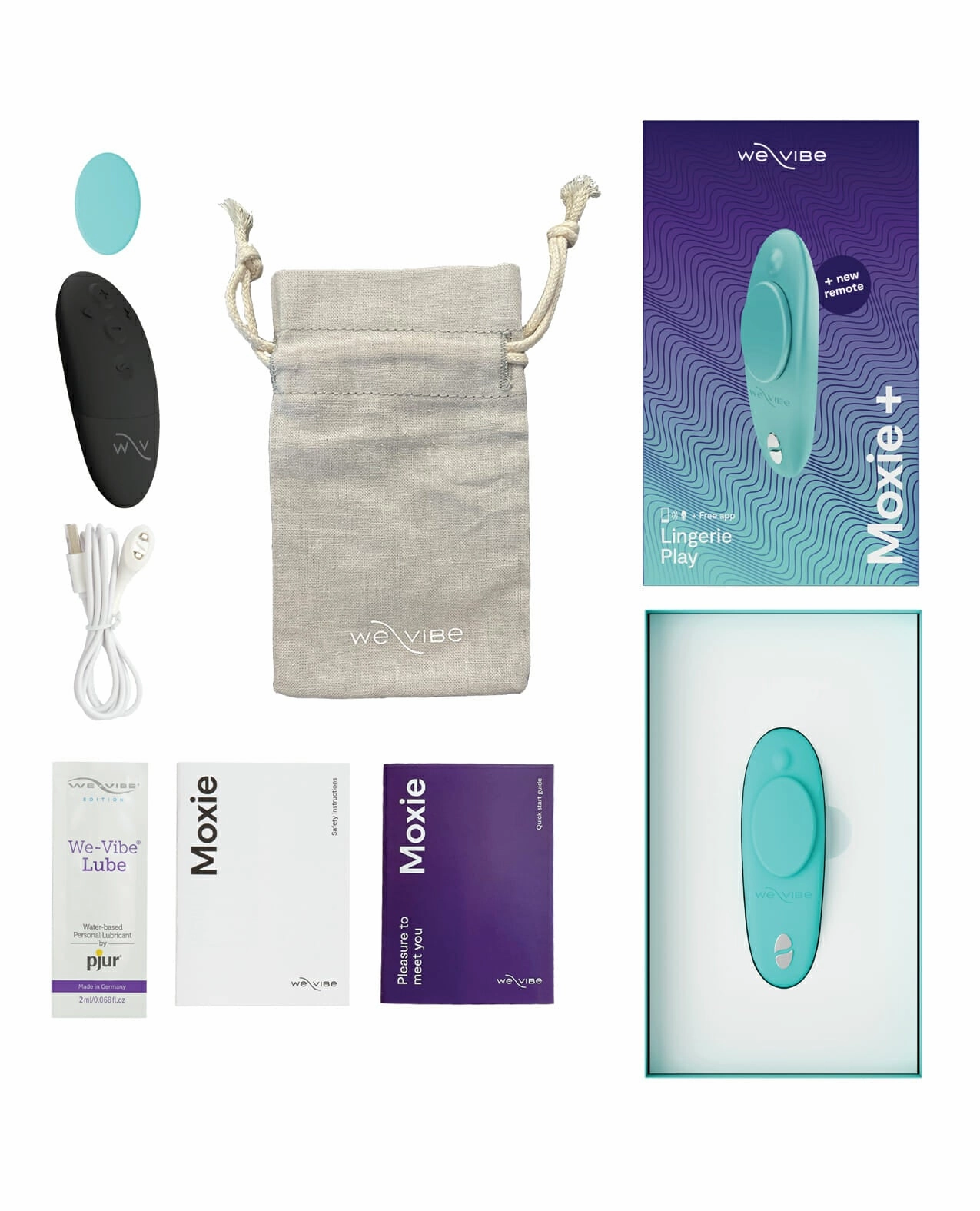 We-Vibe Moxie  Panty Vibrator - Aqua