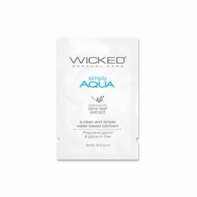 Wicked - Simply Aqua Water Based Lubricant Sachet 3ml