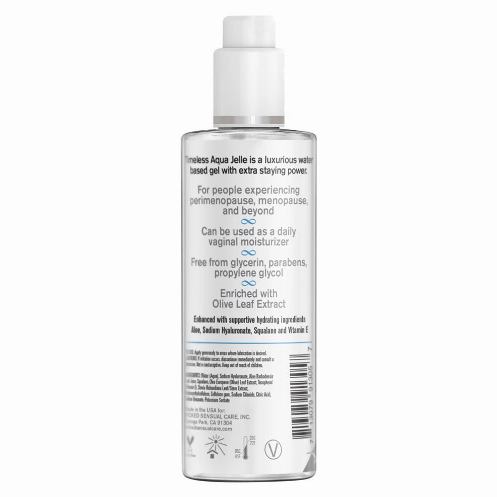 Wicked Simply Timeless Aqua Jelle Menopause-Friendly Lubricant