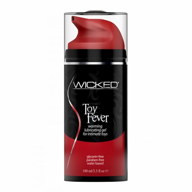 Wicked Toy Fever Warming Lubricating Gel Water Based for Intimate Toys 3.3 Ounce