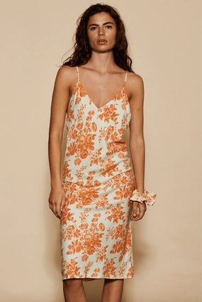 Wilda Slip Dress Orange