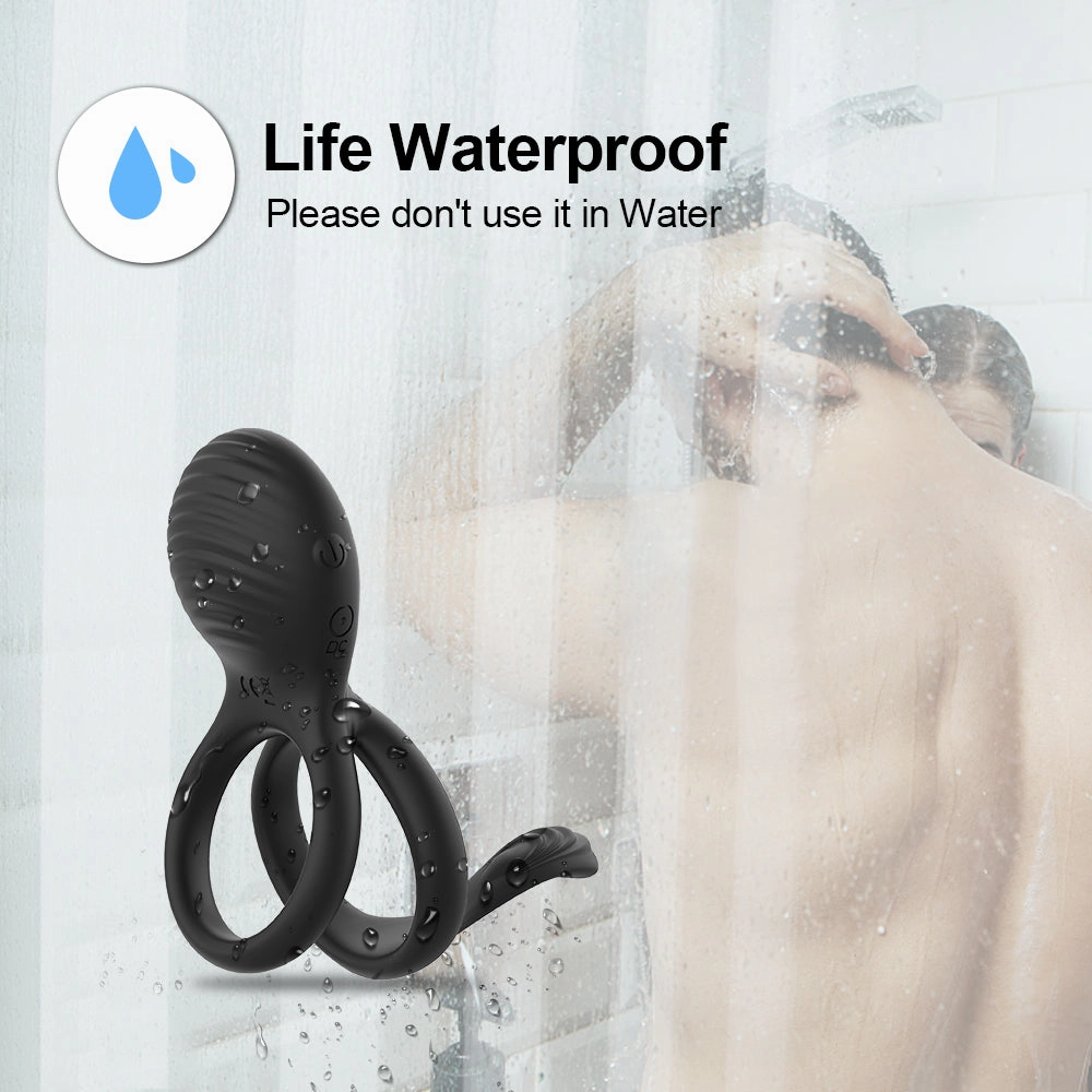 Wireless Remote Control Cock Ring Vibrator Clitoris Stimulation Sleeve for Penis Ring With 7 Vibration Modes