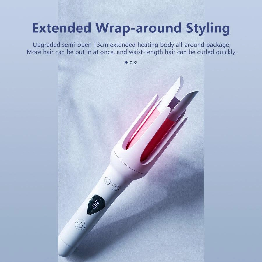 WOWANGEL Automatic Curling Iron Wand Curling, Auto Spin Iron Hair Curler