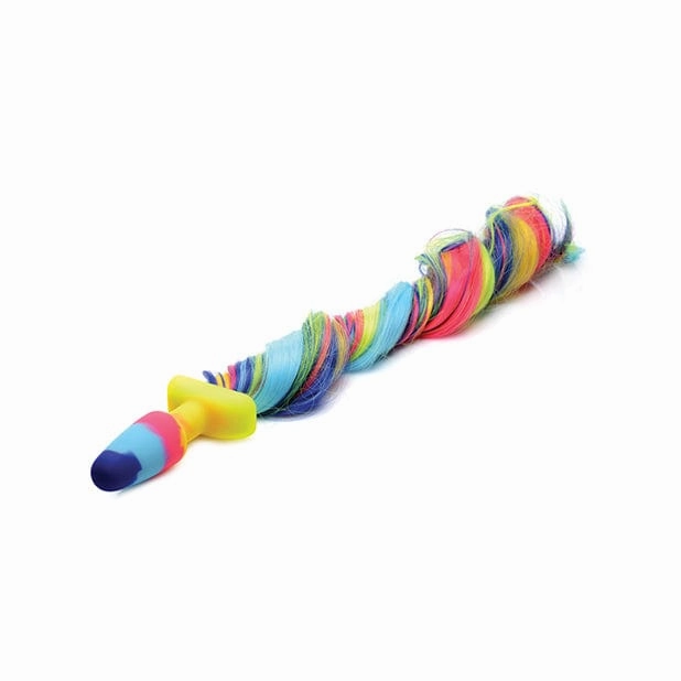 XR - Tailz Rainbow Unicorn Tail Anal Plug (Multi Colour)