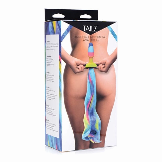 XR - Tailz Rainbow Unicorn Tail Anal Plug (Multi Colour)