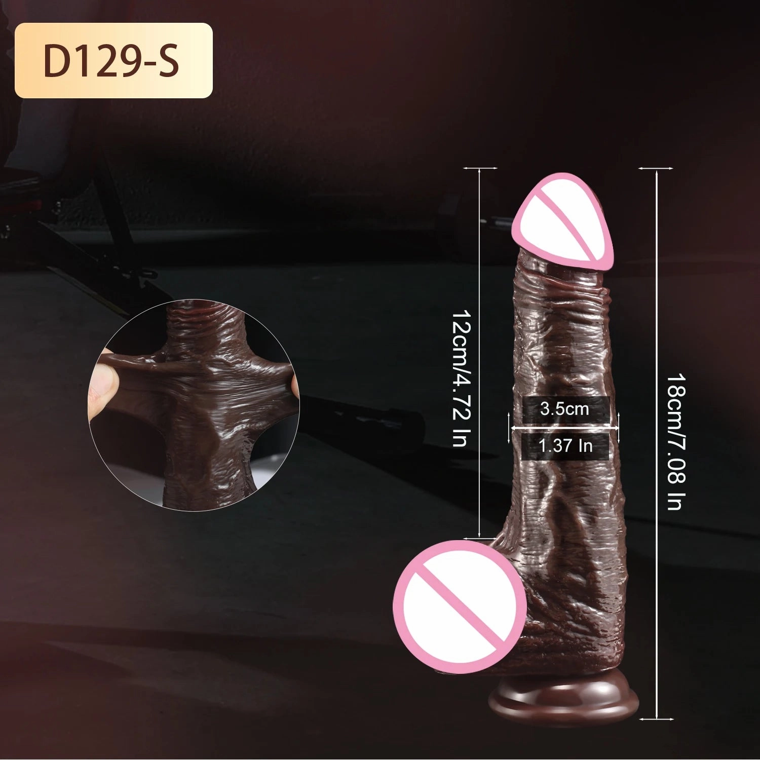 Zeus Real Feel Sliding Skin Dildo Dual Density Silicone Penis